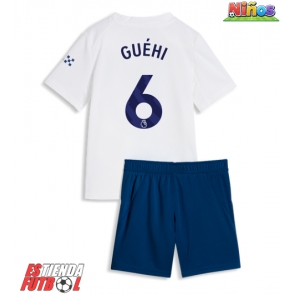 Manchester City Marc Guehi #6 Tercera Equipación Niños 2026-27 Manga Corta (+ Pantalones cortos)